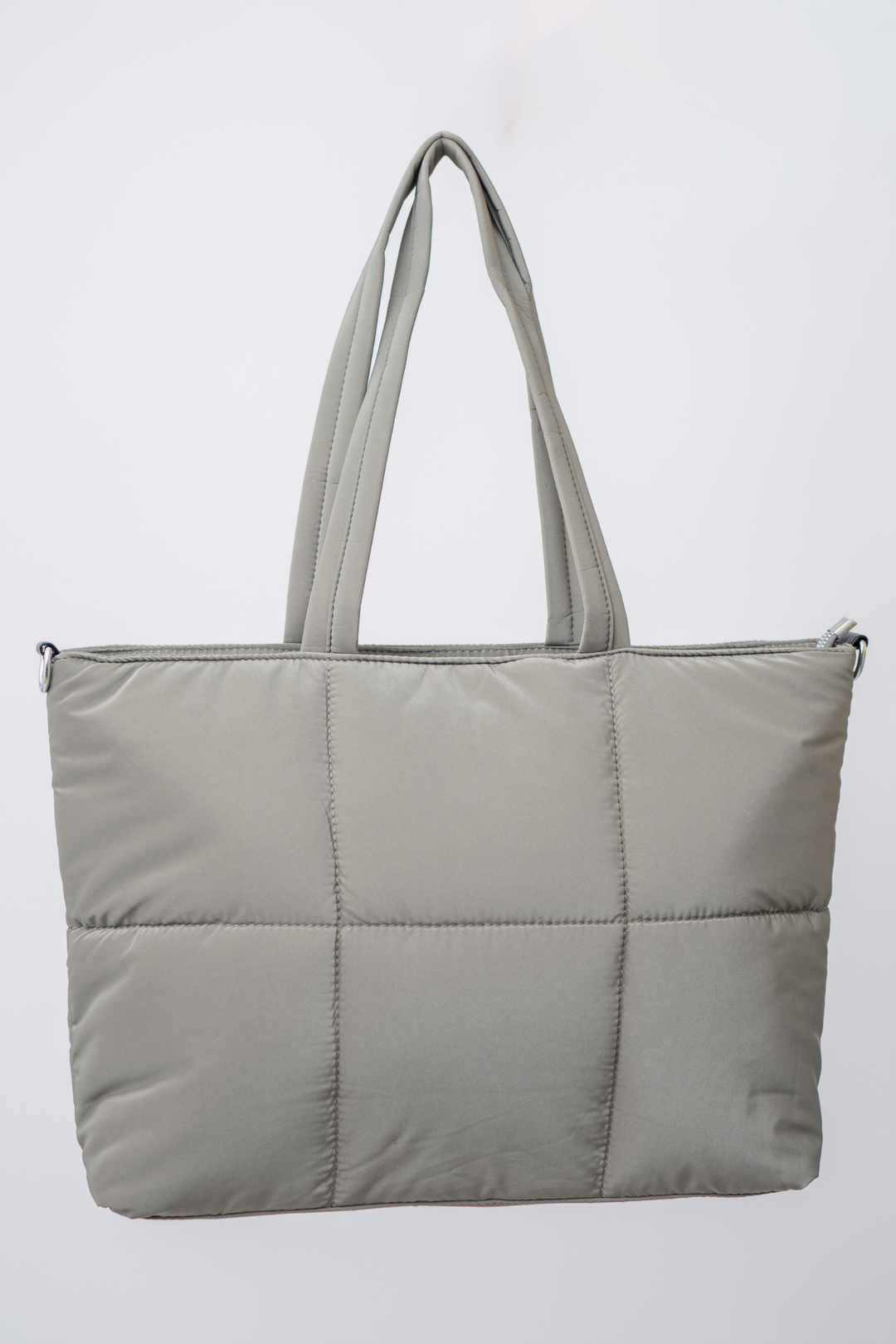 TOTE BAG PUFFER GRIS