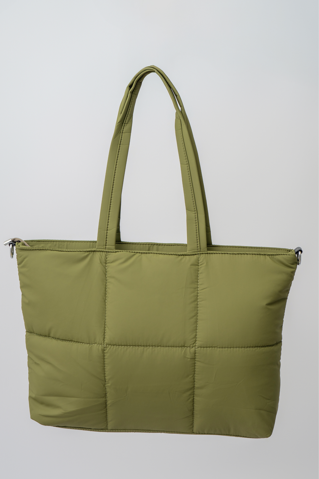 TOTE BAG PUFFER VERDE MILITAR