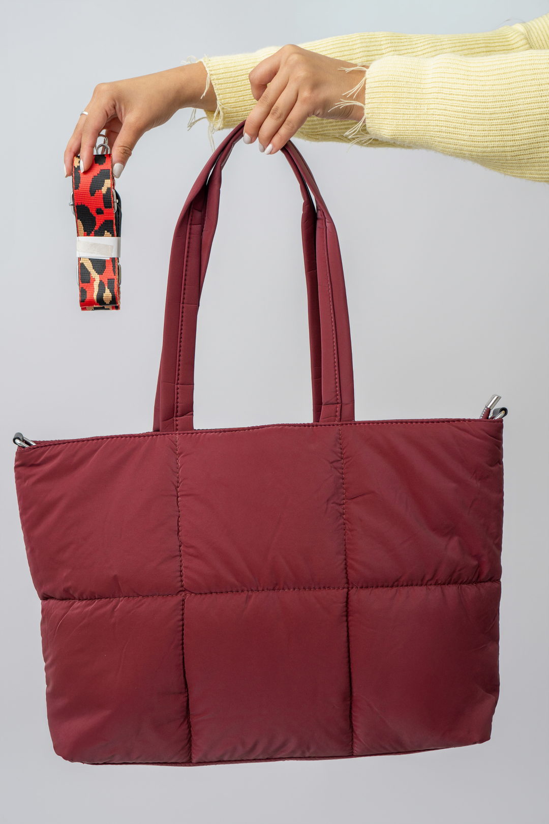 TOTE BAG PUFFER VINO