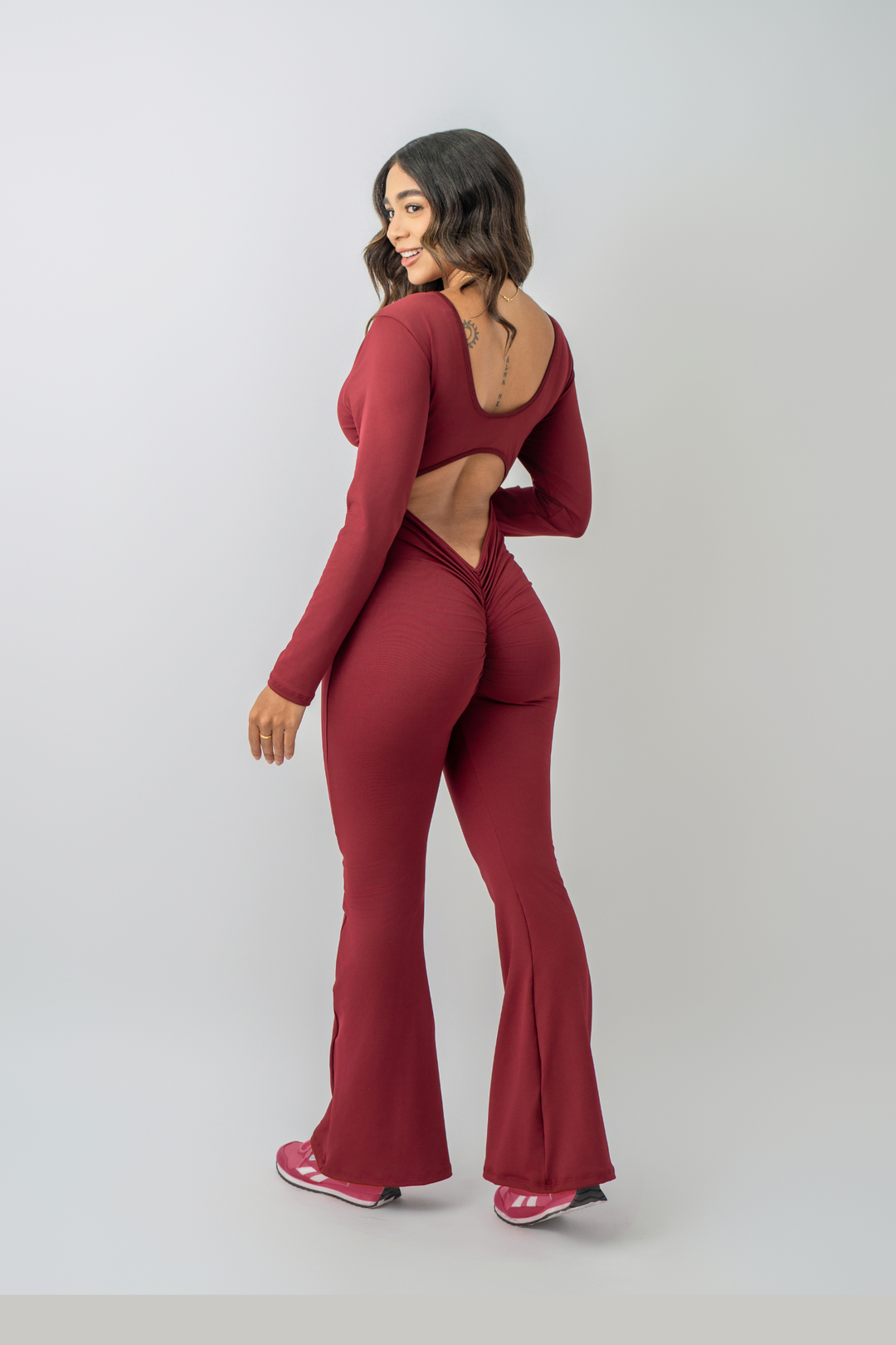 ENTERIZO SCULPT VINOTINTO