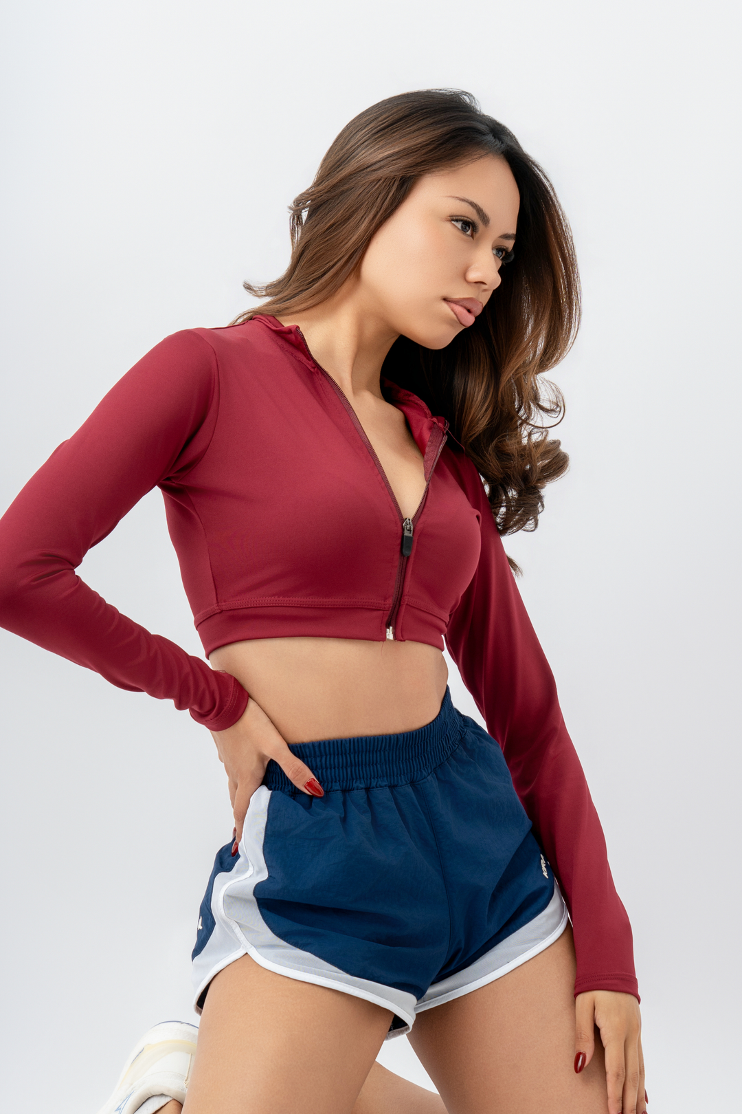 ZIPPER MANGA LARGA VINOTINTO