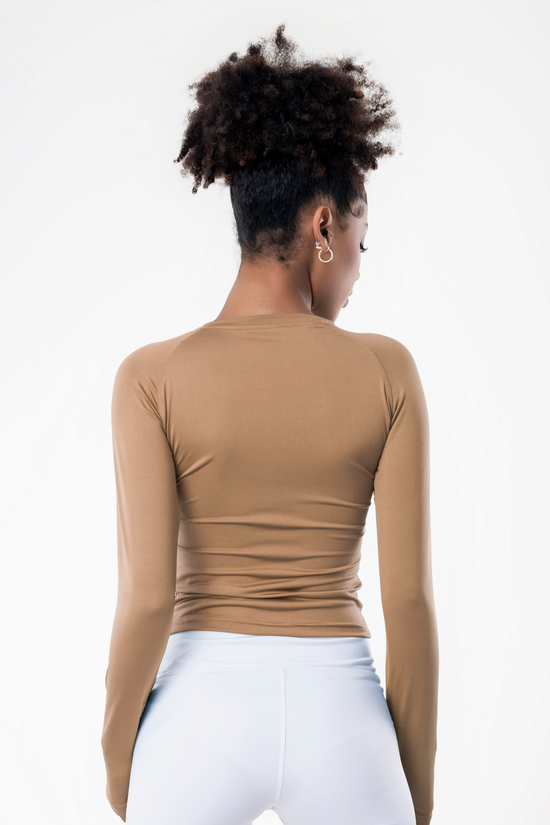 POLO MANGA LARGA SPORT BEIGE OSCURO