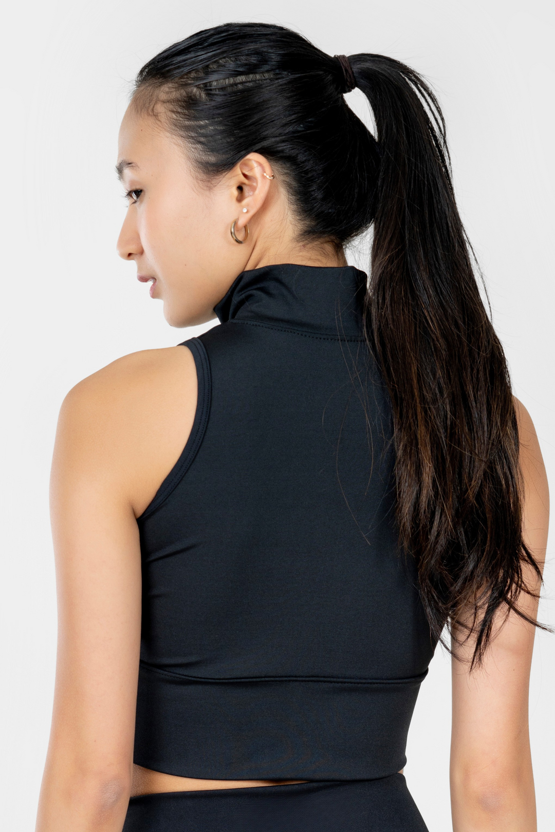 TOP ZIP NEGRO