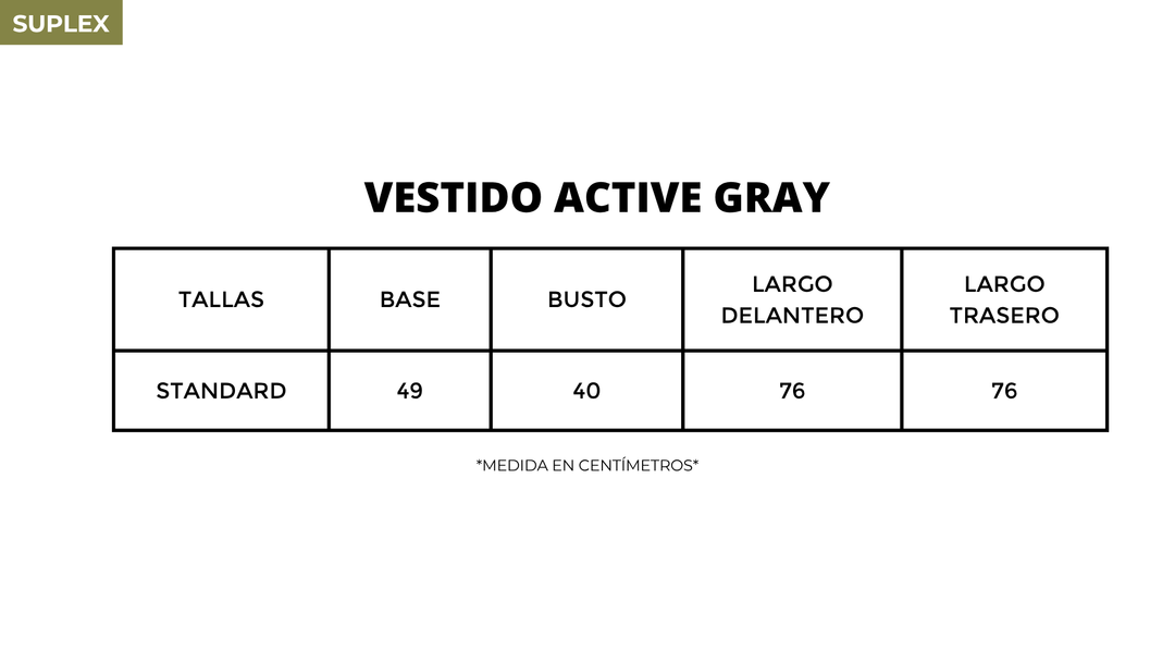 VESTIDO ACTIVE GRAY