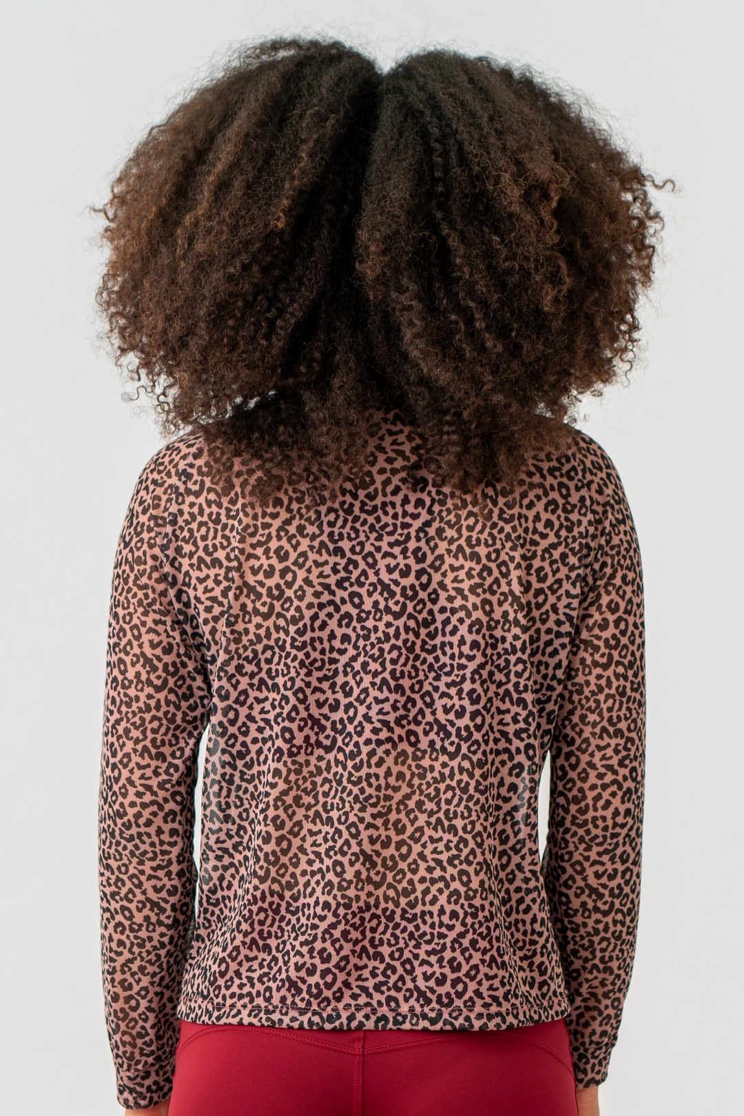 CASACA TUL PRINT PALO ROSA