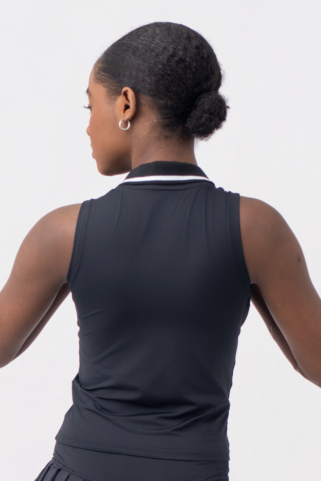 POLO LUXE MANGA CERO NEGRO