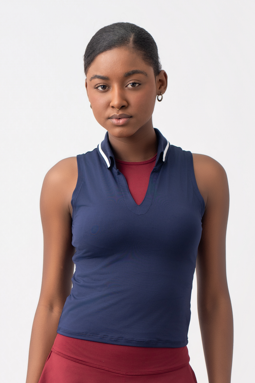 POLO LUXE MANGA CERO AZUL NOCHE