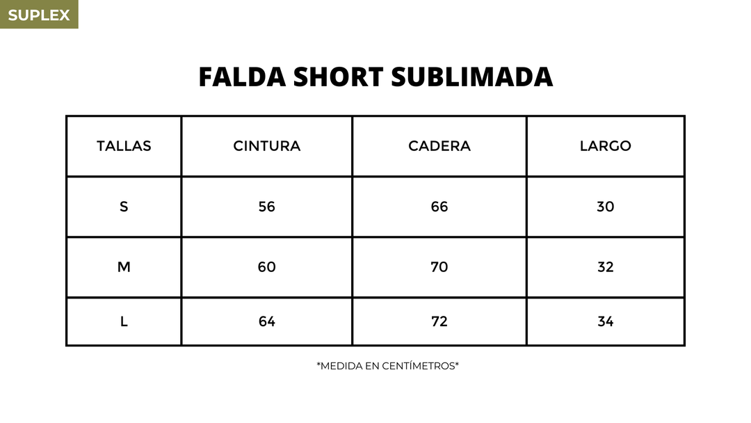 FALDA SHORT SUB18