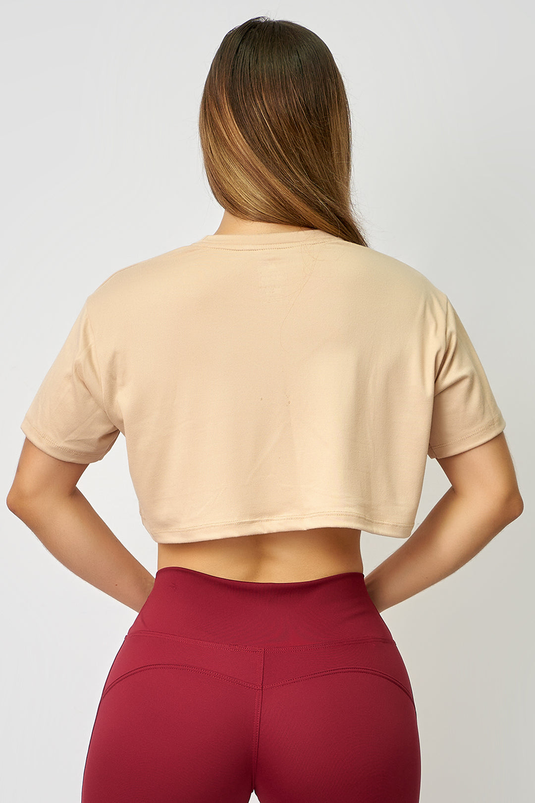 POLO CROP BEIGE