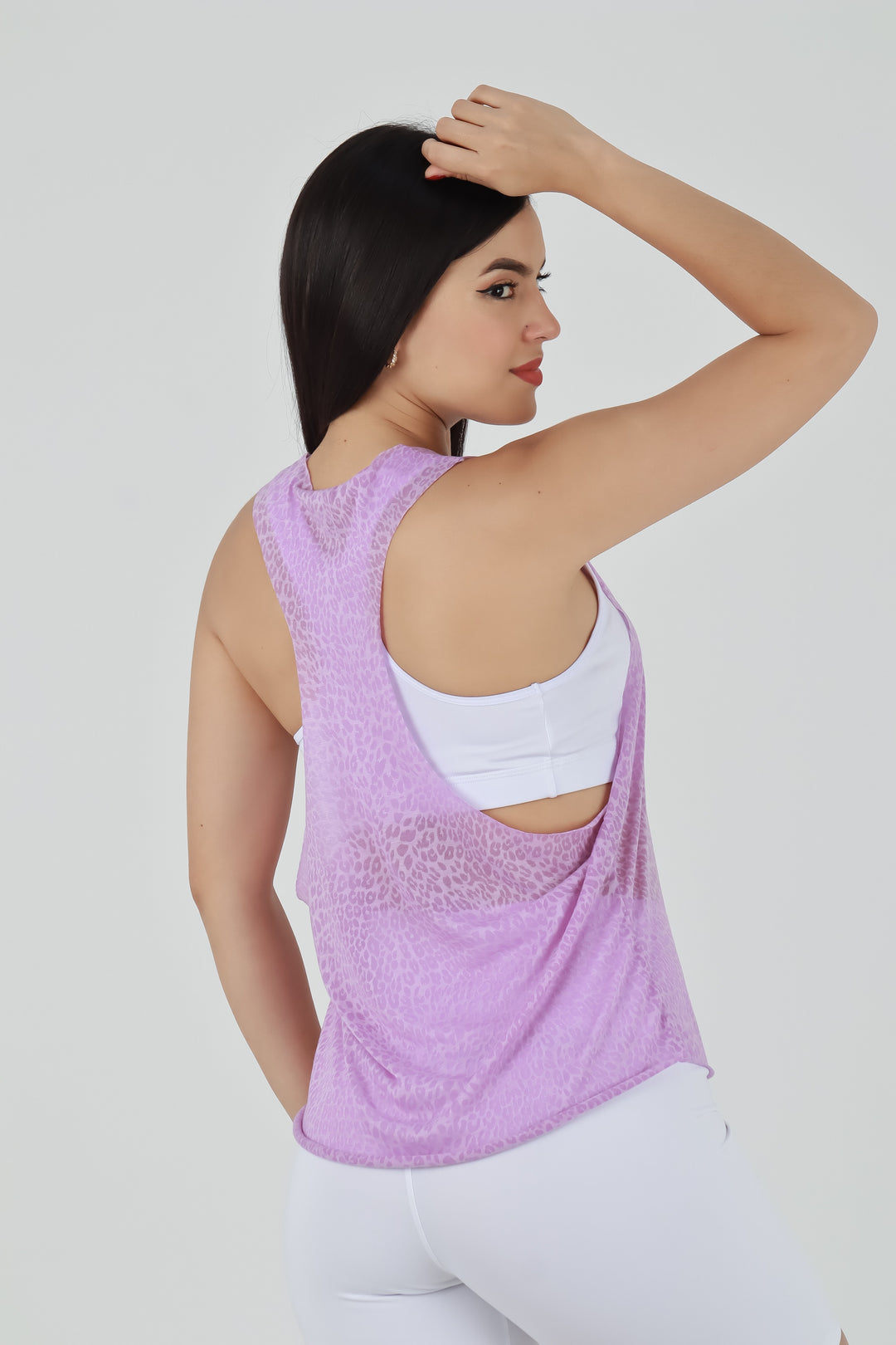 SUDADERA PRINT LILA